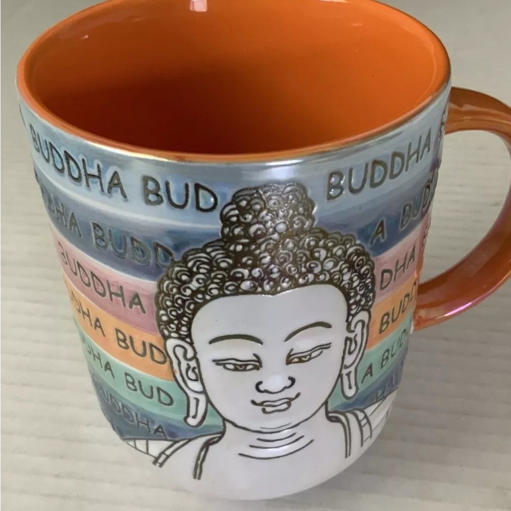 Buddha Mug Cup by Spectrum Luster Glazed Mood